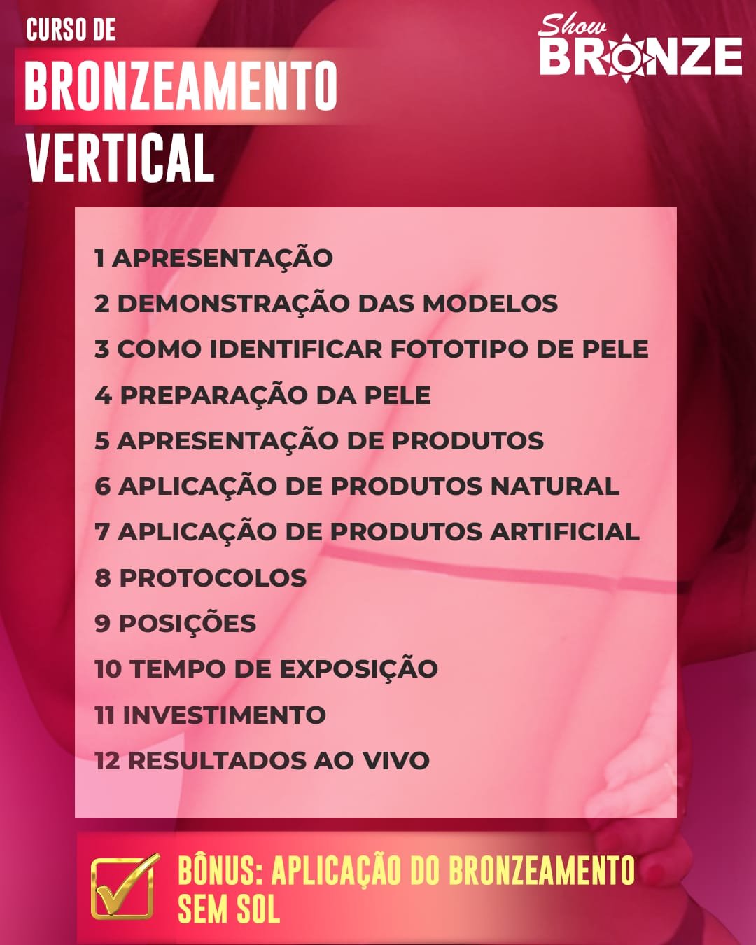 Curso Bronzeamento Vertical NO SOL By Mirele Ramos - Imagem 3
