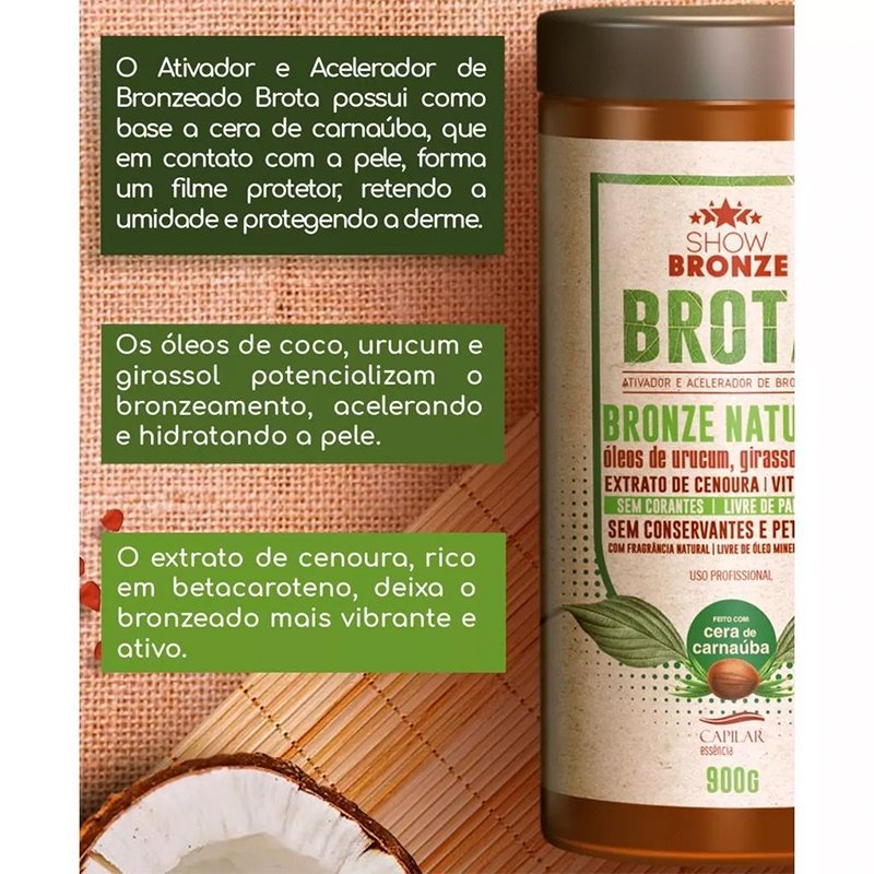 Kit Ativador Brota 900g + Òleo Brota 500ml - Imagem 4