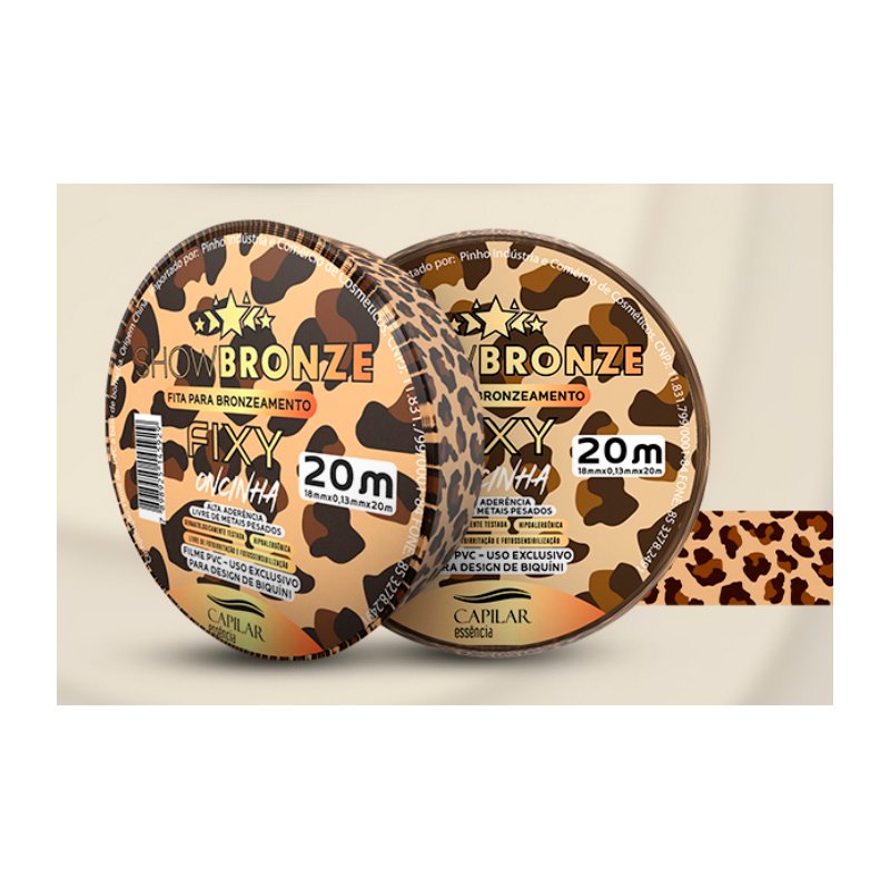 10 Fitas Estampadas - Show Bronze Fixy - para Bronzeamento 20m x 18mm - Imagem 5