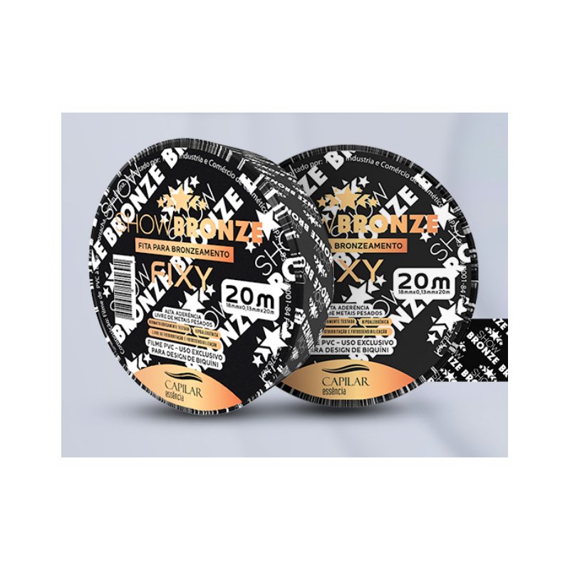 10 Fitas Estampadas - Show Bronze Fixy - para Bronzeamento 20m x 18mm - Imagem 4